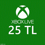 Xbox Live 25 TLGift Card ???????? ТУРЦИЯ карта код лиры