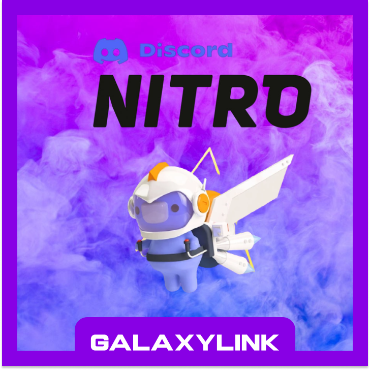 👾 Подписка DISCORD NITRO 1/12 Месяцев + Бусты💜