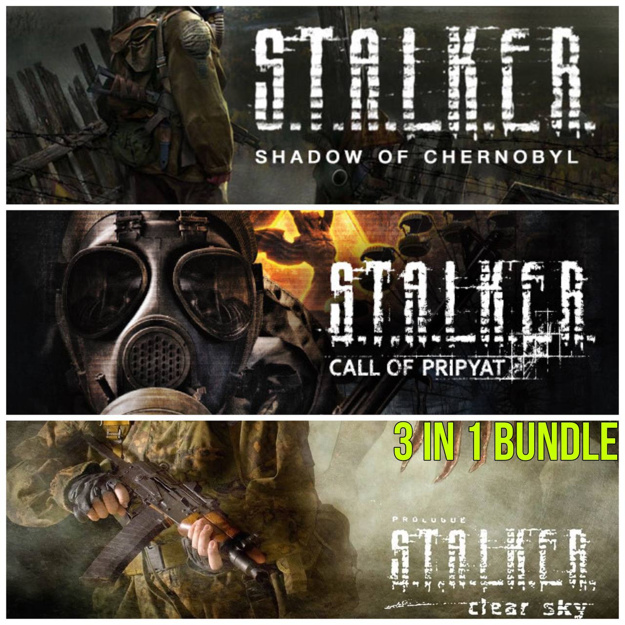 🔥 STALKER: TRILOGY BUNDLE 3 in 1 ⭐ STEAM GIFT ✅