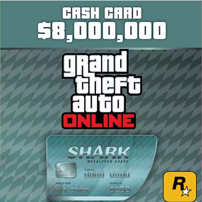 GTA ONLINE: MEGALODON SHARK CASH CARD 8,000,000$✅(PC)