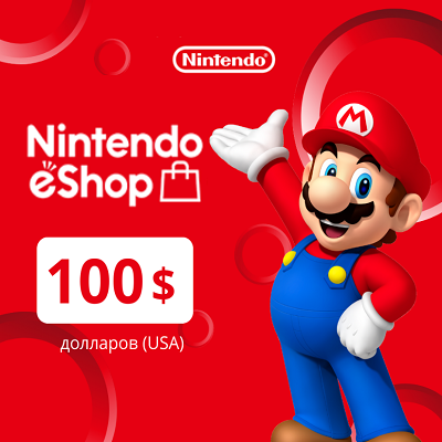 NINTENDO ESHOP CARD 100$ USD✅(USA)