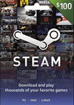 STEAM WALLET GIFT CARD 100$ USD (USA) Без комиссии