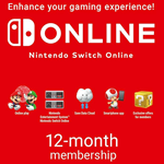NINTENDO SWITCH ONLINE MEMBERSHIP 12 МЕСЯЦЕВ (EU)