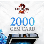 GUILD WARS 2 2000 GEMS CARD  GLOBAL КЛЮЧ