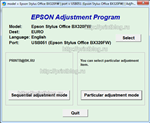Adjustment program Epson Stylus Office BX320FW (EURO)