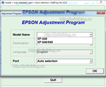 Adjustment program Epson XP-540, XP-640, XP-645 (Сброс) - изображение № 2