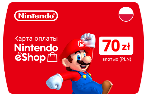 ✅Nintendo Gift Card - zł 70 PLN 🇵🇱 ( регион Польша)