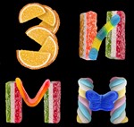Декоративные буквы из мармеладных конфет - изображение № 3