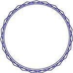 Окантовка для печатей ромбы
