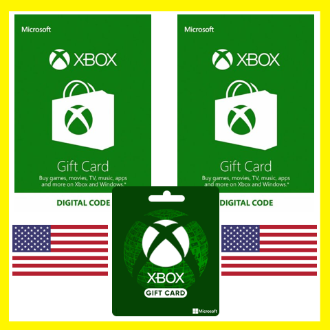 ⭐️ ВСЕ КАРТЫ⭐🇺🇸 Xbox Live Gift Card 5-100 $ (USA) США