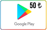 ⭐️???????? 50 TL - Google Play  (Официальный КЛЮЧ) - Турция