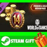 ⭐️ ВСЕ СТРАНЫ⭐️ World of Tanks Premium Gold Medium Pack - изображение № 2