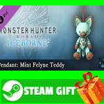 ⭐️ Monster Hunter World Iceborne Pendant Mint Felyne Te
