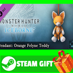⭐️ Monster Hunter World Iceborne Pendant Orange Felyne