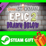 ⭐️ Draw A Stickman: EPIC 2 - Drawn Below STEAM GIFT