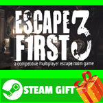 ⭐️ВСЕ СТРАНЫ+РОССИЯ⭐️ Escape First 3 STEAM GIFT