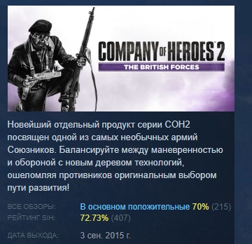 Company of Heroes 2 - The British Forces 💎STEAM РОССИЯ