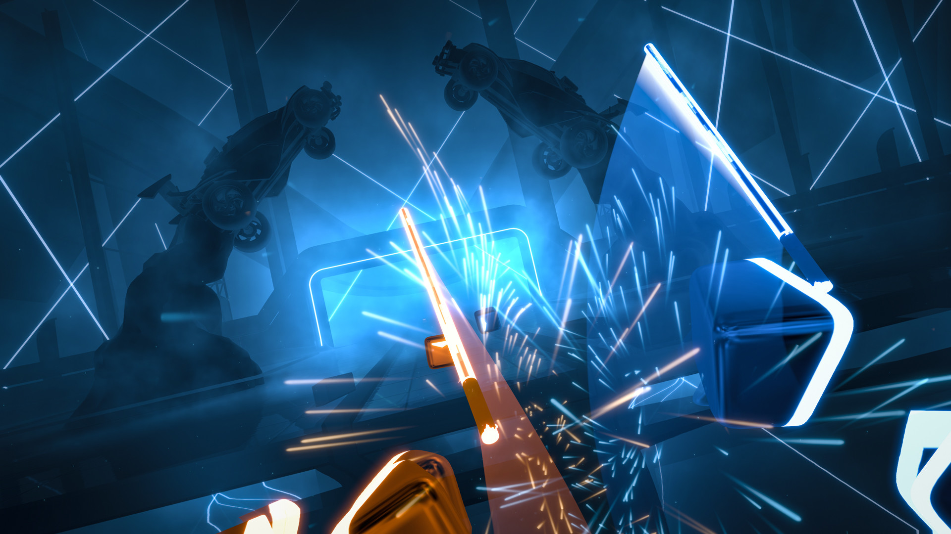 Игры будущего beat saber. Beat saber (2019). Beat saber VR. Beat saber - Rocket League x Monstercat Music Pack. Beat saber Steam.