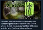 Unalive  STEAM KEY REGION FREE GLOBAL