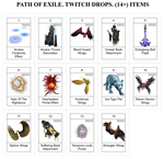  Path of ExileTWITCH DROPSКРЫЛЬЯ14+ ПРЕДМЕТОВ  +