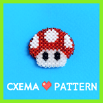 Схема для бисера: Тоад (Super Mario Bros.) RU|EN