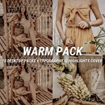 Набор пресетов для компьютера WARM AESTHETIC / XMP 50шт