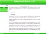 Сайт-визитка с вертикальным меню (зеленый)