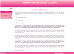 Сайт-визитка с вертикальным меню (розовый)