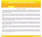 Сайт-визитка с горизонтальным меню (желтый)