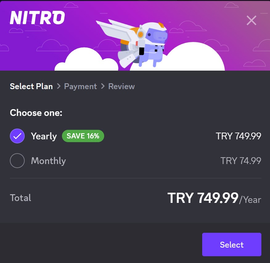 Plati discord nitro