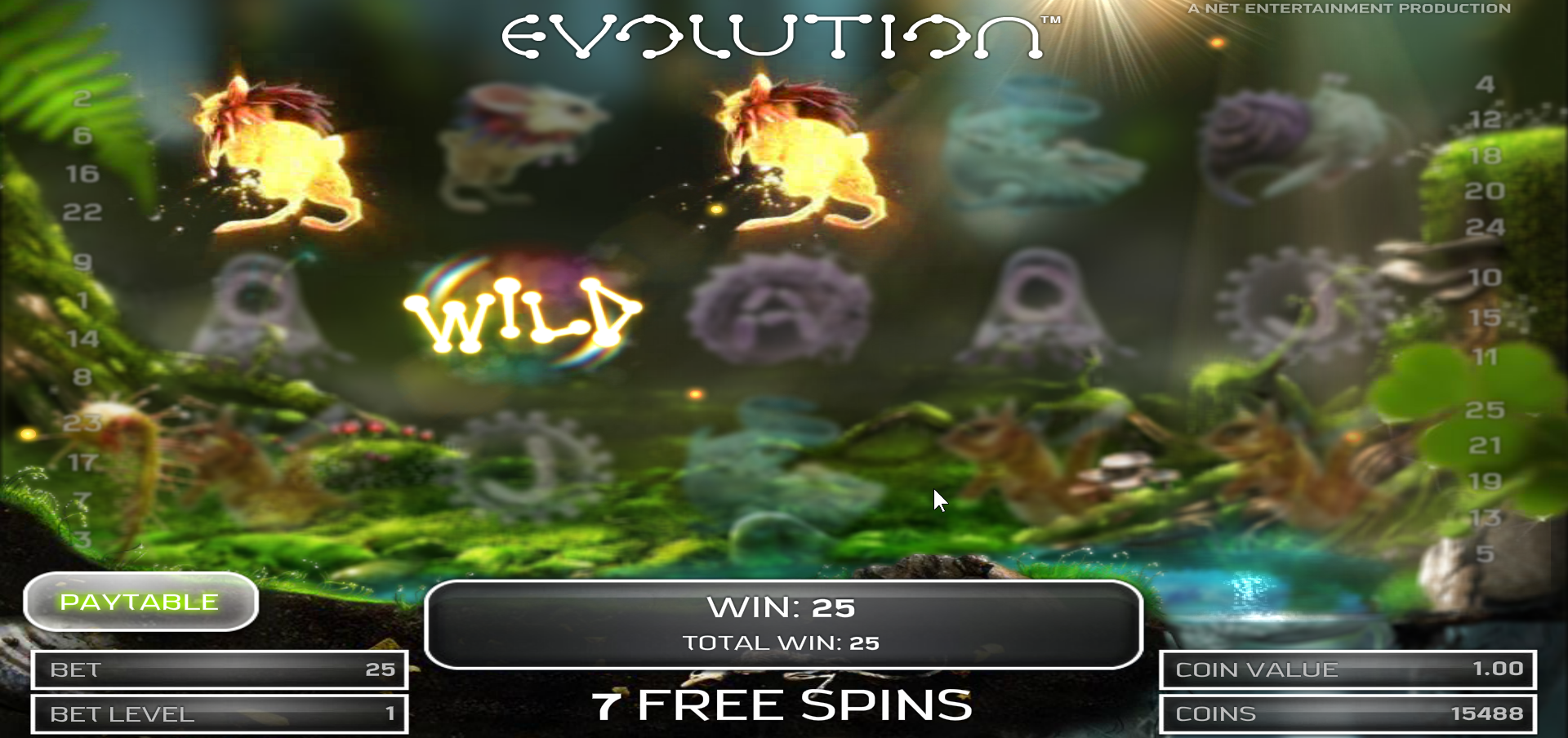 Evolution slot