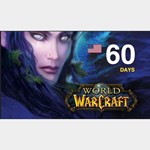 World of Warcraft 60 DAYS  Time Card US (Battle/ключ)
