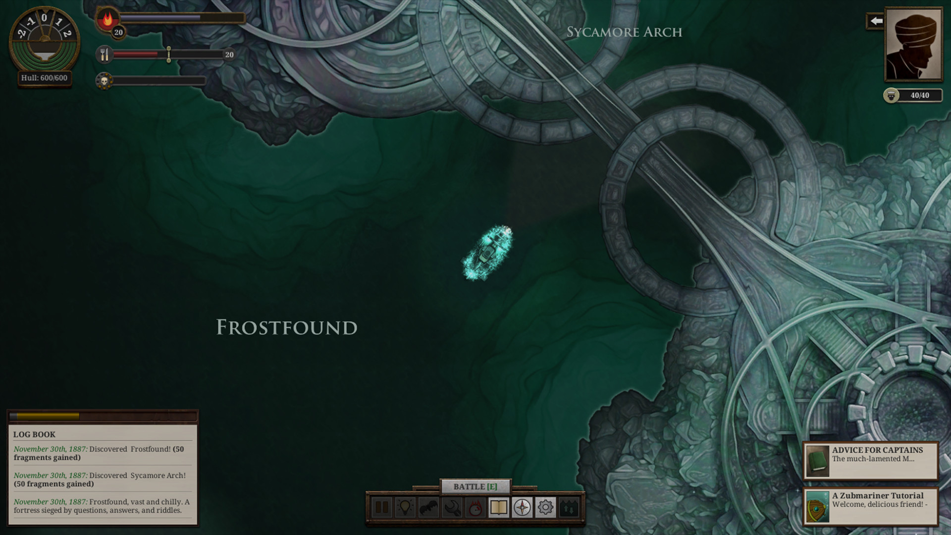 Sunless sea карта