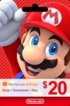 ⭐20$ US Nintendo eShop Gift Card (USA)  [Без комиссии]