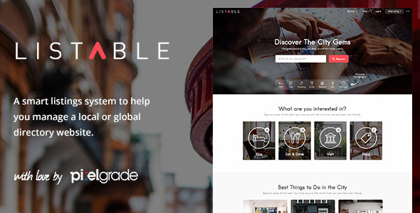 LISTABLE 1.9.4 – A Friendly Directory WordPress Theme