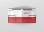 Square Bi-Fold Brochure Mock-Up - Round Corner - изображение № 7