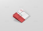Square Bi-Fold Brochure Mock-Up - Round Corner - изображение № 2