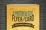 Realistic Flyer/Card Mockups Vol.1