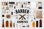 Barber & Cosmetics Branding Mockup