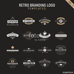 Retro vintage logo branding