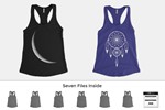Next Level 1533 Racerback Tank-Top Mockups - изображение № 4