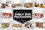 VOLUME 1: Retail Shelf Box Packaging Mockups
