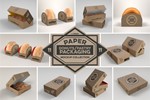 Paper Food Box Packaging Mockup Collection Vol.11