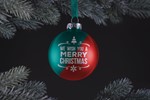Christmas ball ornament mockup