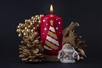 Christmas candle mockup