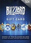 Blizzard Gift Card 50€ (ЕВРО) ️Battle.net EU