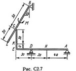 Решение С2-76 (Рисунок С2.7 условие 6 С.М. Тарг 1989 г)