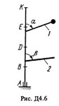 Решение Д4-60 (Рисунок Д4.6 условие 0 С.М. Тарг 1988 г)