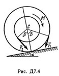 Решение Д7-47 (Рисунок Д7.4 условие 7 С.М. Тарг 1989 г)