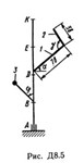 Решение Д8-54 (Рисунок Д8.5 условие 4 С.М. Тарг 1989 г)